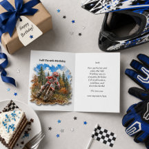Alles Gute zum Geburtstag Jungen Dirt Bike Motocro