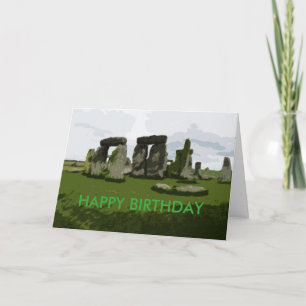 Alles Gute zum Geburtstag jünger als Stonehenge Karte