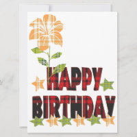 Alles Gute zum Geburtstag Kariert