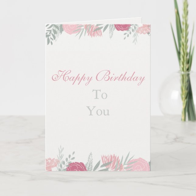 Alles Gute zum Geburtstag Karte (Vorderseite)
