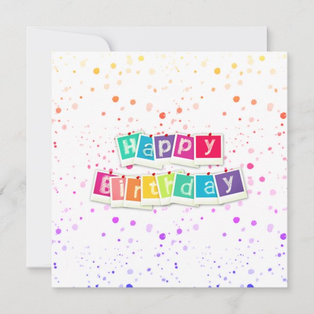 Alles Gute zum Geburtstag Karte (Vorderseite)