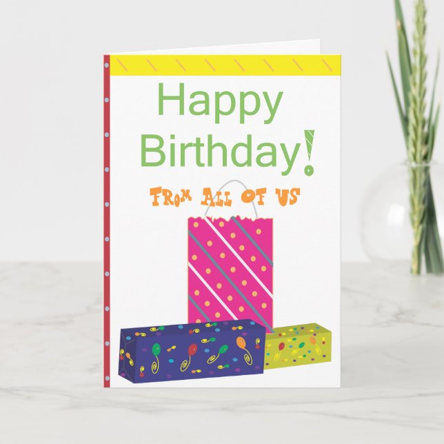 Alles Gute zum Geburtstag Karte (Vorderseite)