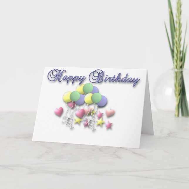 Alles Gute zum Geburtstag Karte (Vorderseite)
