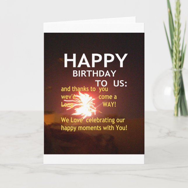 Alles Gute zum Geburtstag Karte (Vorderseite)