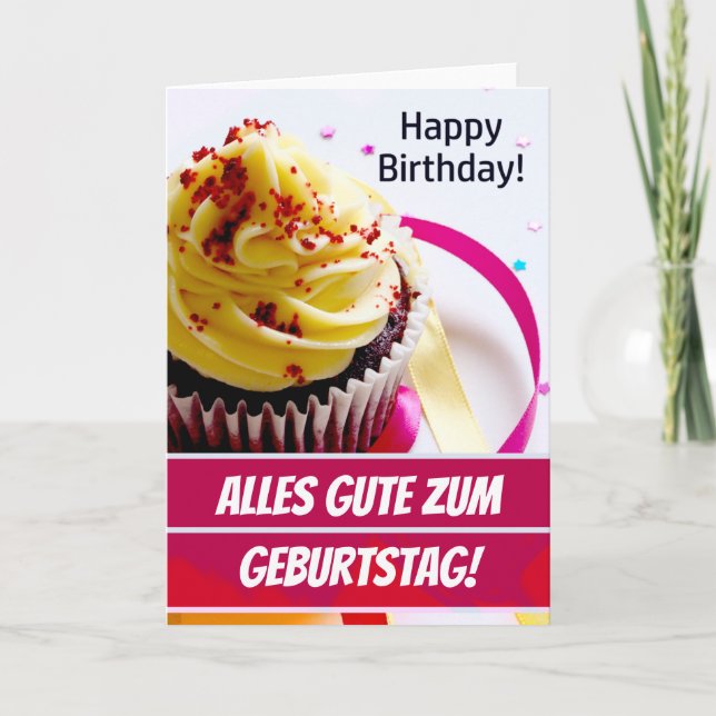 Alles Gute zum Geburtstag Karte (Vorderseite)