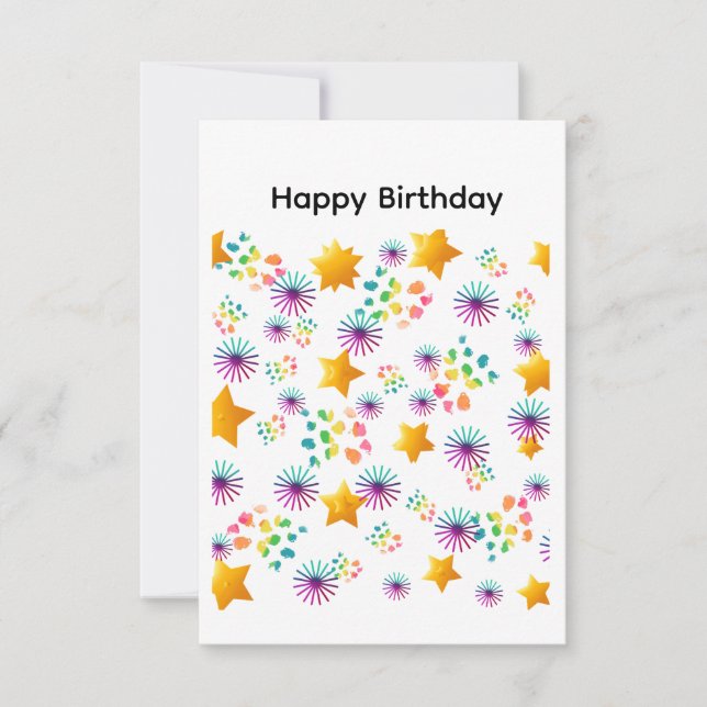Alles Gute zum Geburtstag Karte (Vorderseite)