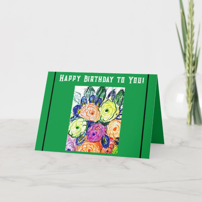 Alles Gute zum Geburtstag! Karte (Vorderseite)