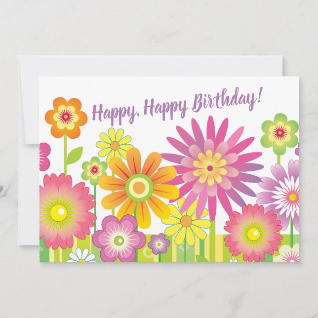 Alles Gute zum Geburtstag! Karte (Vorderseite)