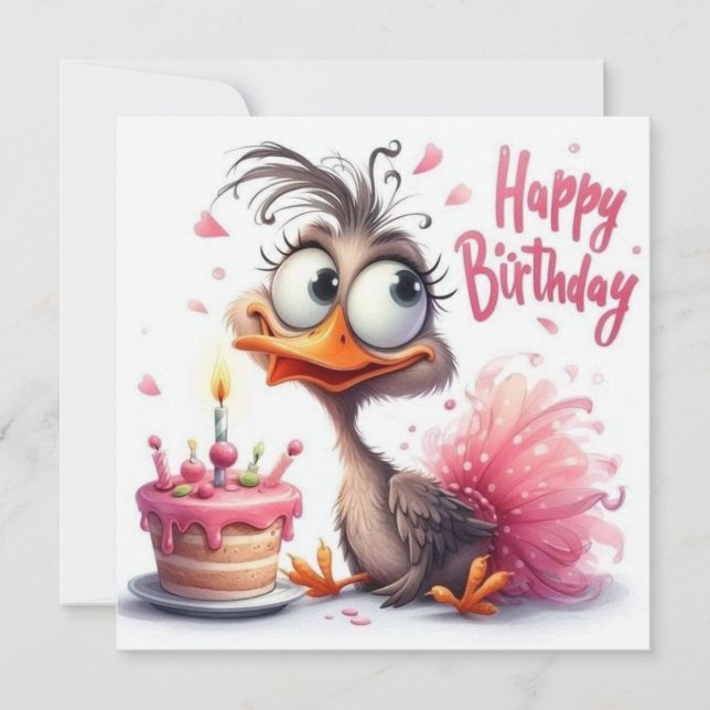 Alles Gute zum Geburtstag Karte (Vorderseite)