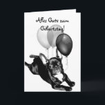 Alles Gute zum Geburtstag Karte französischer<br><div class="desc">Alles Gute zum Geburtstag Grußkarte französischer Bulldogge</div>