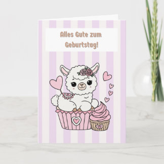 Alles Gute zum Geburtstag Karte für Mädchen Card