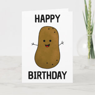 Alles Gute zum Geburtstag Kartoffel Karte
