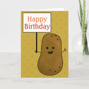 Alles Gute zum Geburtstag Kartoffel Karte