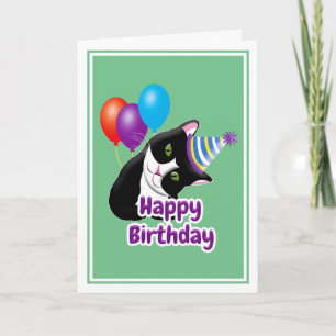 Alles Gute zum Geburtstag Katze Karte