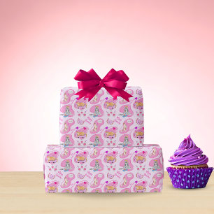 Alles Gute zum Geburtstag Katzen Feiern Eine Party Geschenkpapier