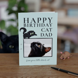 Alles Gute zum Geburtstag Katzenpapa von Black Kit Karte