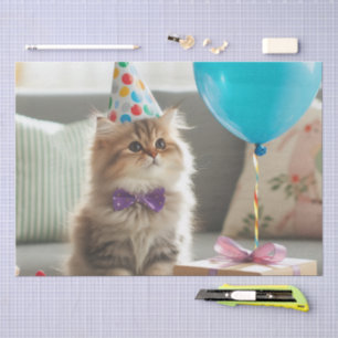 Alles Gute zum Geburtstag Kitty Katze Seidenpapier