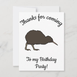 Alles Gute zum Geburtstag Kiwi tropischer Vogel Dankeskarte