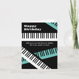 Alles Gute zum Geburtstag Klaviertastatur Moderne Karte