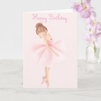 Alles Gute zum Geburtstag kleine Ballerina Karte