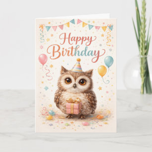 Alles Gute zum Geburtstag Kleine Eule Karte