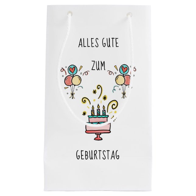 Alles Gute zum Geburtstag Kleine Geschenktüte (Vorderseite)
