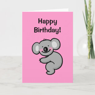 Alles Gute zum Geburtstag (Koalabär) Karte