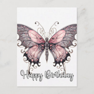 Alles Gute zum Geburtstag Kreativer Schmetterlings Feiertagspostkarte