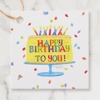 Alles Gute zum Geburtstag Kuchen Geschenkanhänger