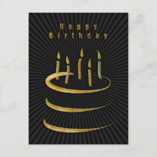 Alles Gute zum Geburtstag! Kuchen Postkarte