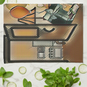 Alles Gute zum Geburtstag Kunst Geschirrtuch