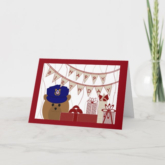 Alles Gute zum Geburtstag, Küstenwache-Held! Karte (Vorderseite)