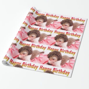 Alles Gute zum Geburtstag Labradoodle Hund Einwick Geschenkpapier