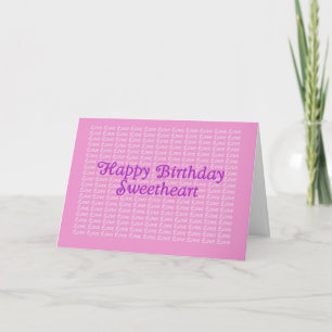Alles Gute zum Geburtstag Lavendel Endless Love Ca Karte