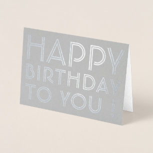 "Alles Gute zum Geburtstag!" Leer innen Folienkarte