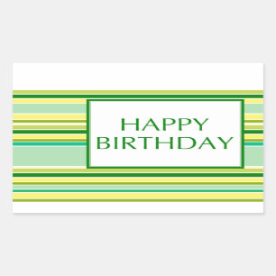 alles Gute zum Geburtstag (lemonLime) Rechteckiger Aufkleber