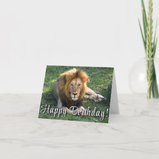 Alles Gute zum Geburtstag! Löwens Roar-Geburtstags Karte