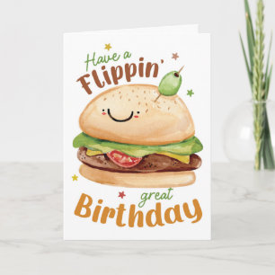 Alles Gute zum Geburtstag – Lustiger Burger Karte