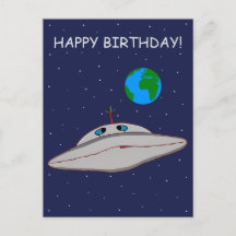 Alles Gute zum Geburtstag Lustiges Alien-Raumschif