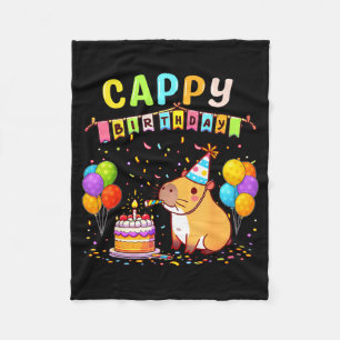 Alles Gute zum Geburtstag Mädchen Capybara Liebhab Fleecedecke