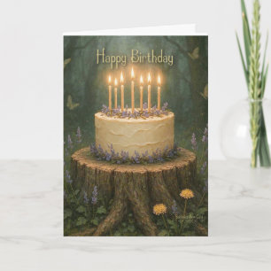 Alles Gute zum Geburtstag  Magic Forest  Geburtsta Karte