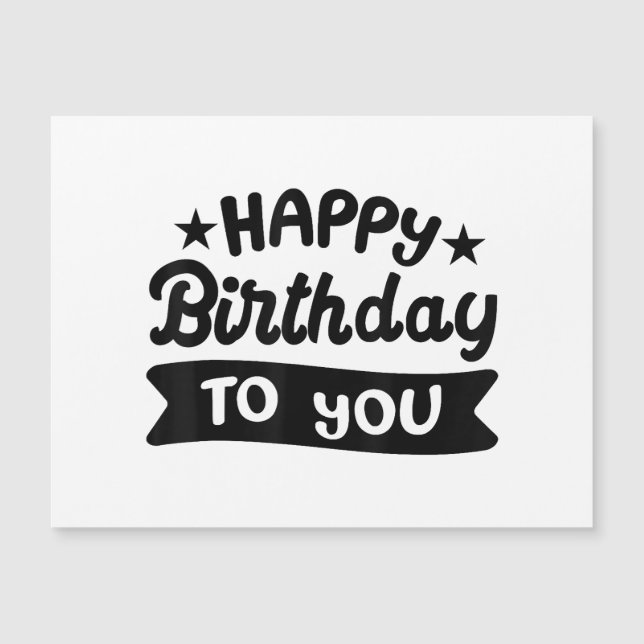 Alles Gute zum Geburtstag Magnetkarte (Vorderseite)