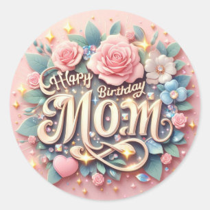 Alles Gute zum Geburtstag Mama Aufkleber