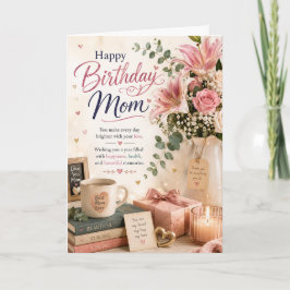 Alles Gute zum Geburtstag Mama Elegante Florale Ge Karte