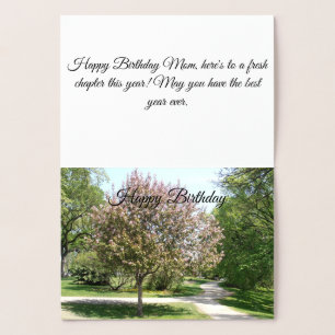 Alles Gute zum Geburtstag Mama Folienkarte