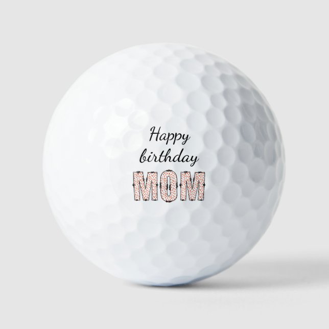Alles Gute zum Geburtstag Mama  Golfball (Vorderseite)