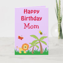 Alles Gute zum Geburtstag Mama Safari Lion Ihr Fot