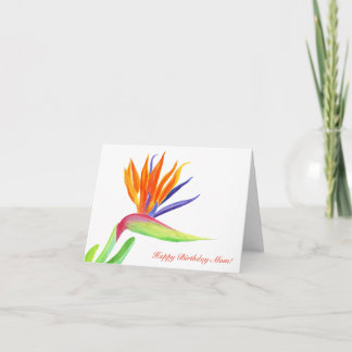 Alles Gute zum Geburtstag Mama Watercolor Strelitz Karte