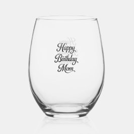 Alles Gute zum Geburtstag Mama Weinglas Ohne Stiel