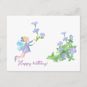 Alles Gute zum Geburtstag!   Märchen und Blumen Postkarte